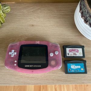 Game boy advance and two games